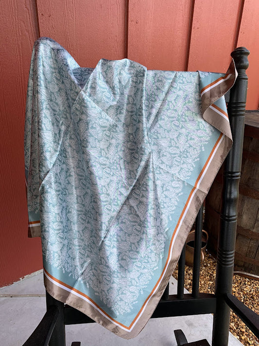 Seafoam & Taupe Paisley - Sweetwater Boutique 