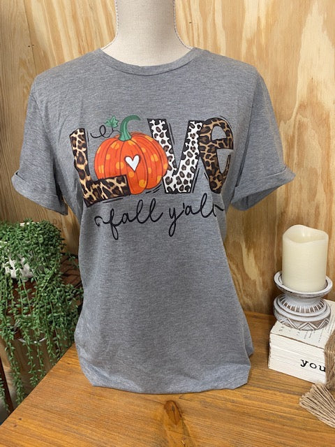 Love Fall Tee - Sweetwater Boutique 