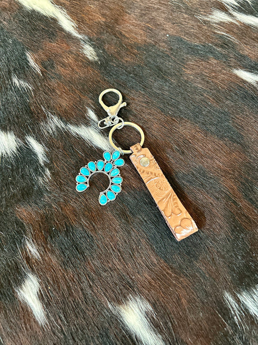 Squash Blossom Pendant Key Chain - Sweetwater Boutique 