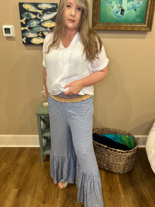 Paisley Palazzo Pants - Sweetwater Boutique 