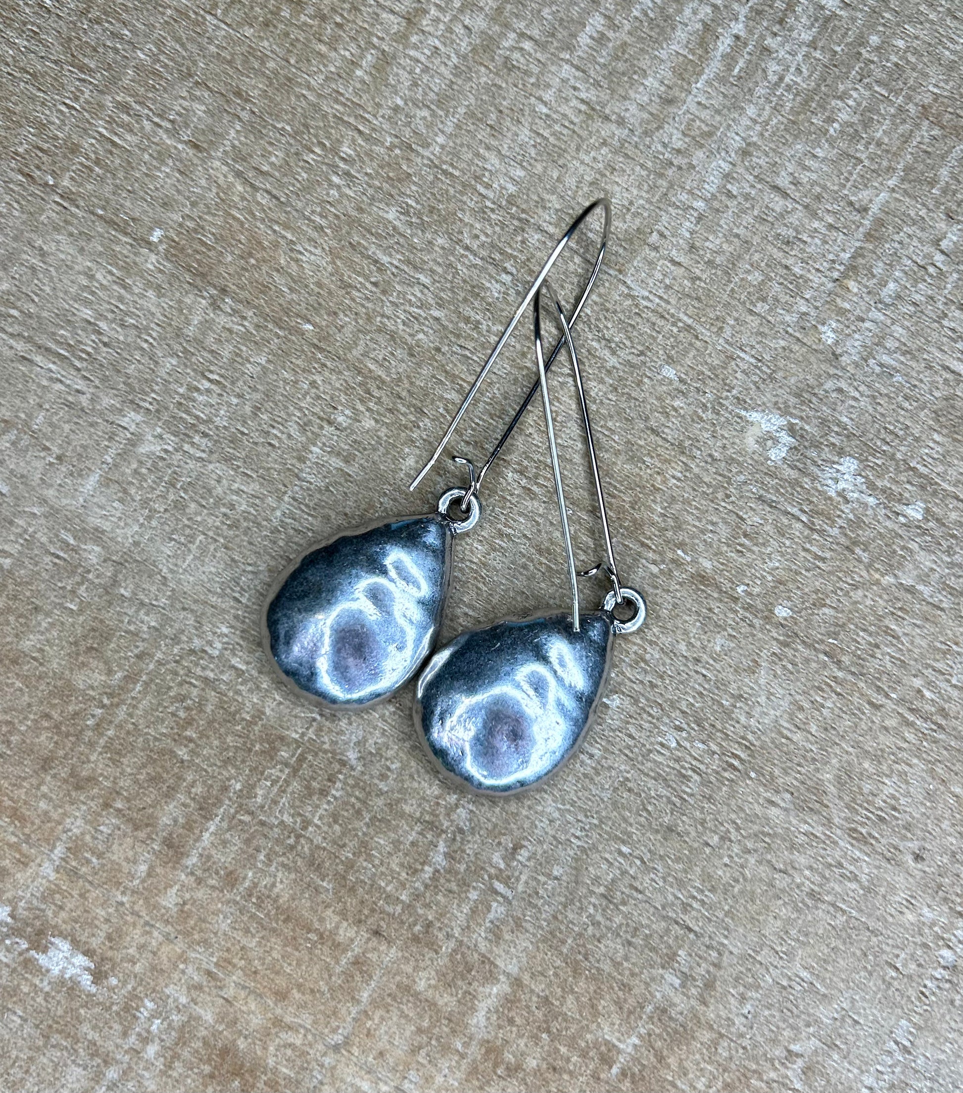Silver and Crystal Teardrop Earrings - Sweetwater Boutique 