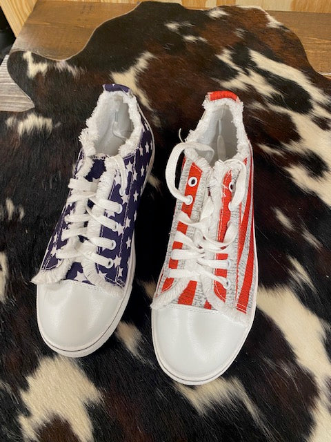 Red, White and Blue Shoes - Sweetwater Boutique 