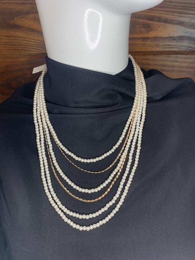 Layered Gold and Pearl - Sweetwater Boutique 