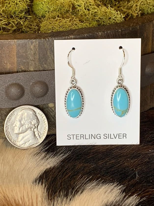 Ovals of Silver and Turquoise - Sweetwater Boutique 