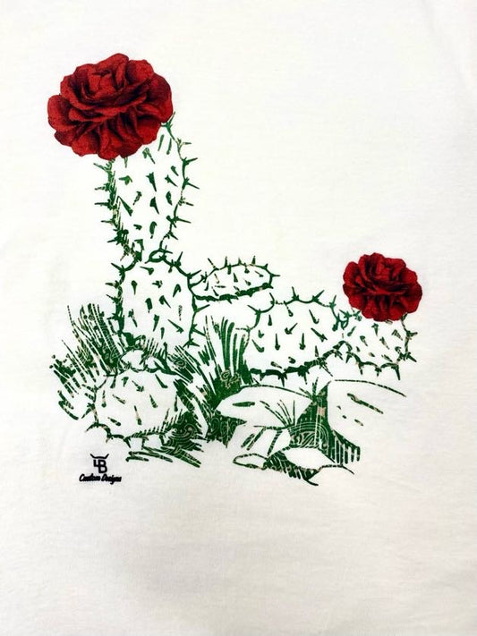 Cactus Rose Tee - Sweetwater Boutique 