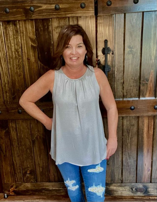 Simple Tank Blouse - Sweetwater Boutique 