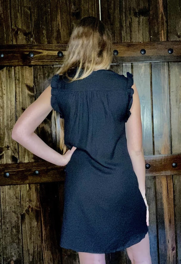 Everyday Black Dress - Sweetwater Boutique 