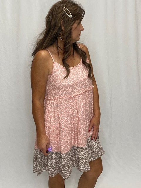 Blush Combo Dress - Sweetwater Boutique 
