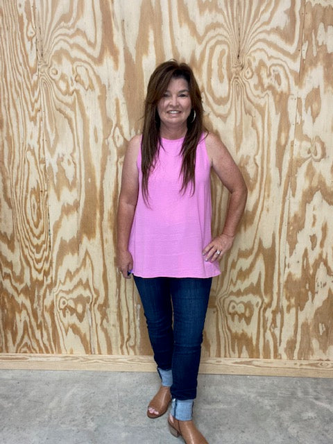Pretty In Pink Tank - Sweetwater Boutique 