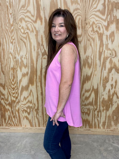 Pretty In Pink Tank - Sweetwater Boutique 