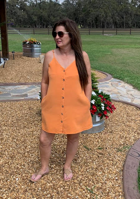 Adjustable Strap Button Down Dress (3 Colors Available) - Sweetwater Boutique 